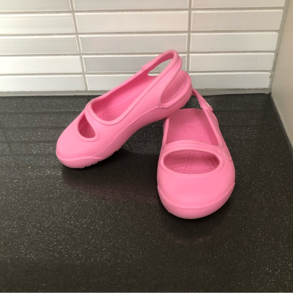 Crocs Mary Jane style toddler shoes